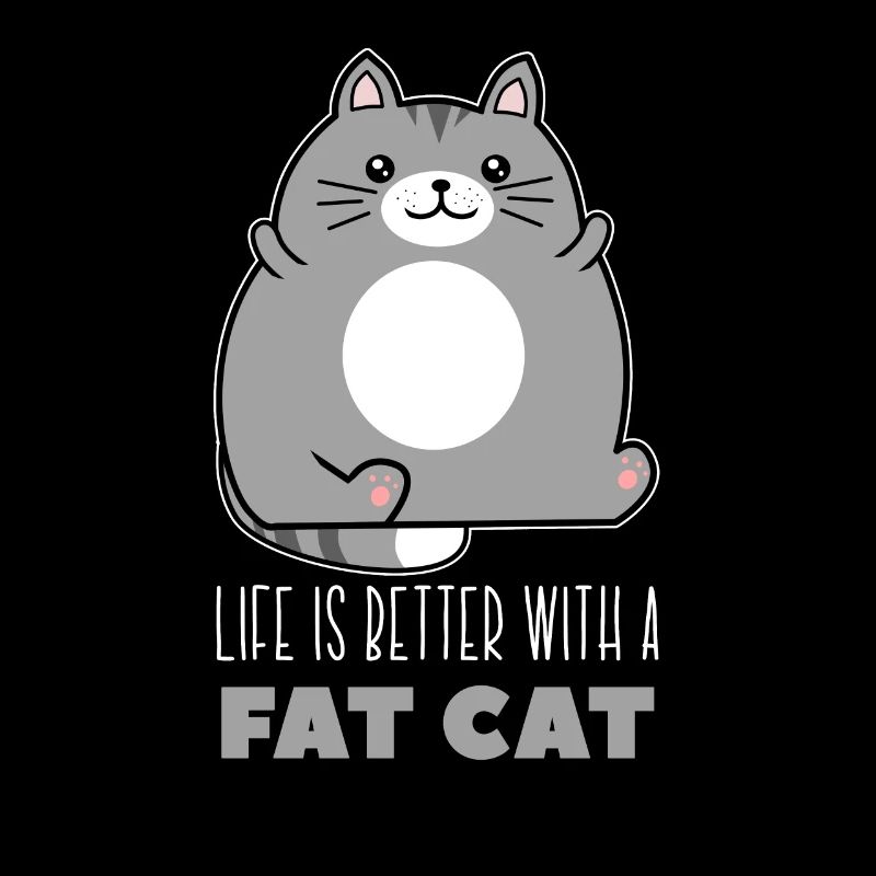 Fette Katze Katzenfreunde dicke Katzen