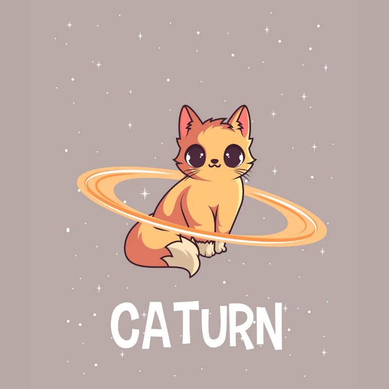 Chat dans l'espace Caturn