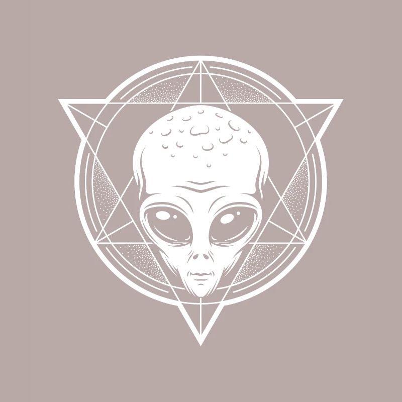 Alien Triangle Aliens UFO Believer Illuminati Gift