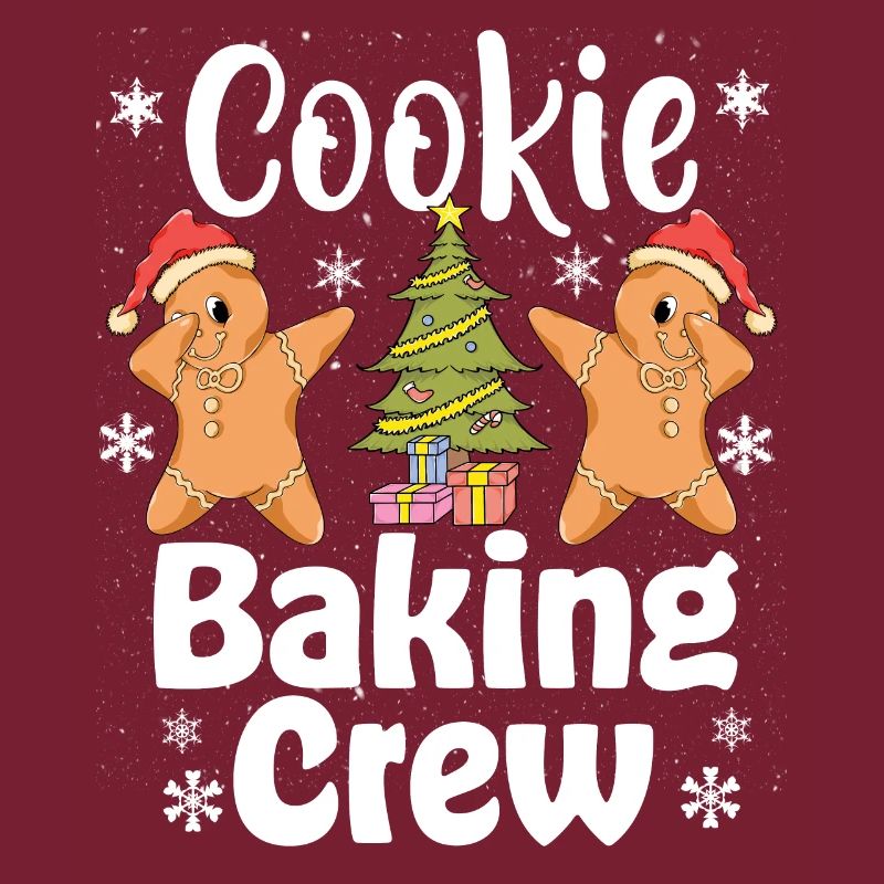 Équipe de cuisson de biscuits de Noël