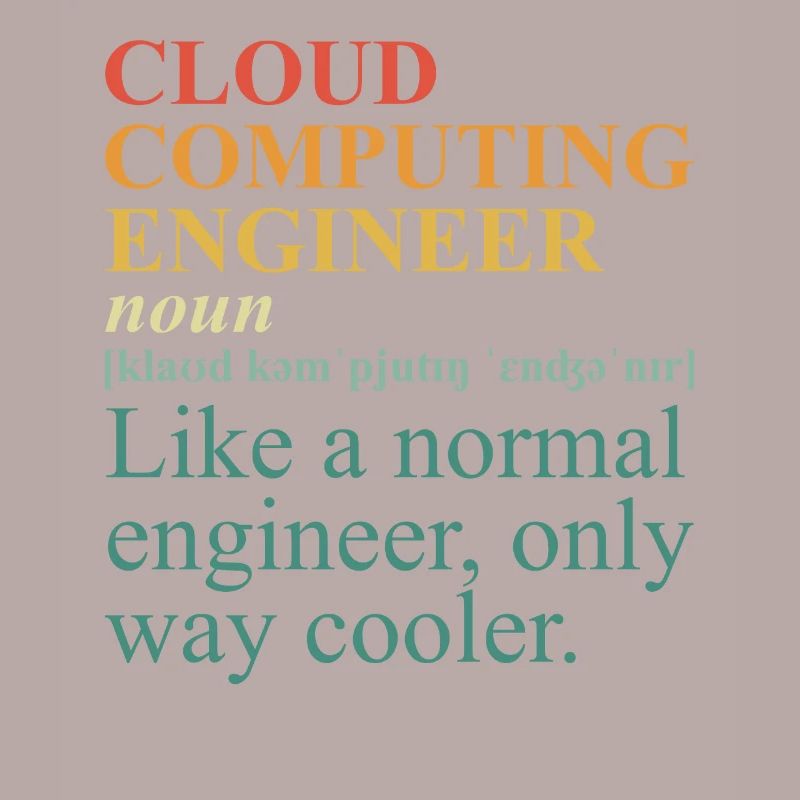 Cloud Computing Engineer Definition Retro Computer