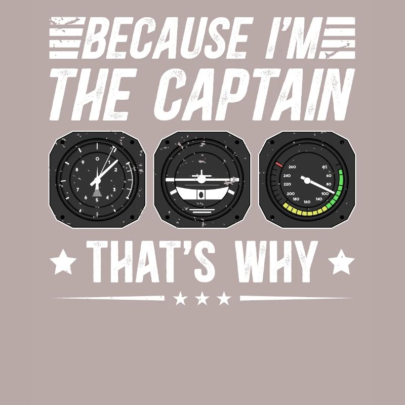 Parce que je suis le commandant de bord Pilot Flight Captain Flyer