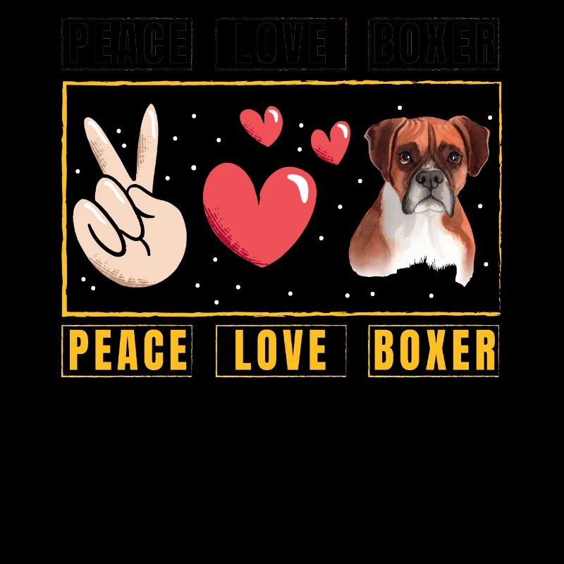 Peace Love Boxer