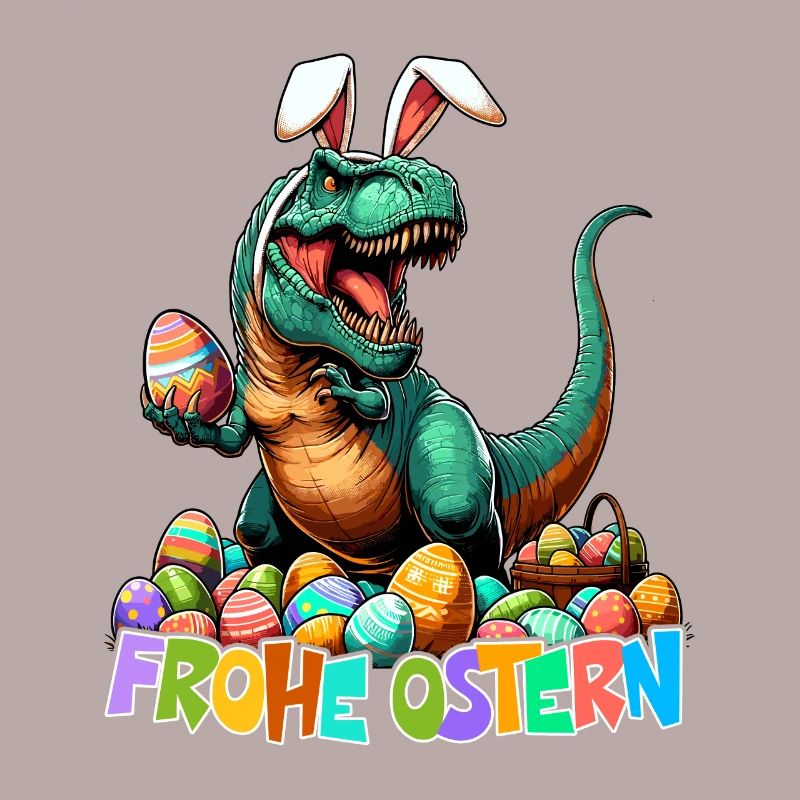 Dinosaur Trex Boys Easter Basket Easter Bunny