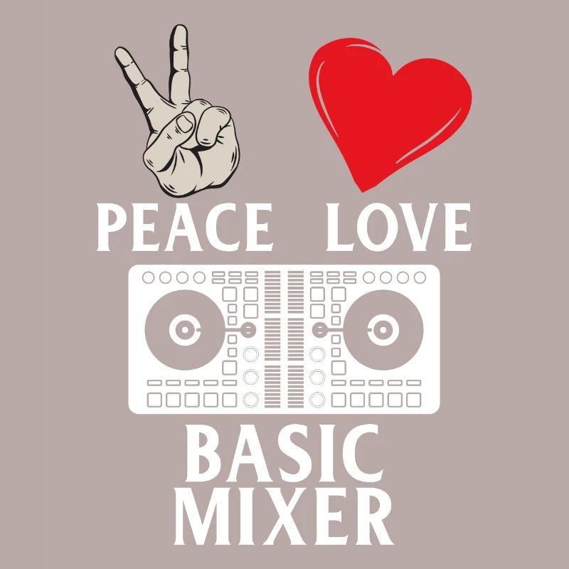 Peace Love Basic Mixer Dj Instrument