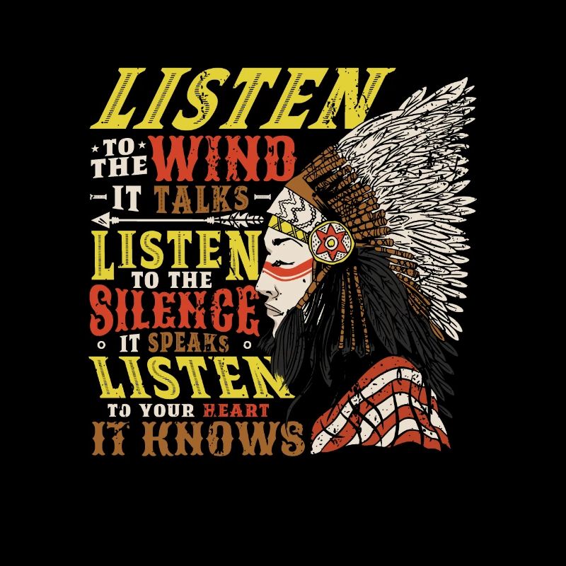 Wind Talks Silence Speaks Heart Knows Indians