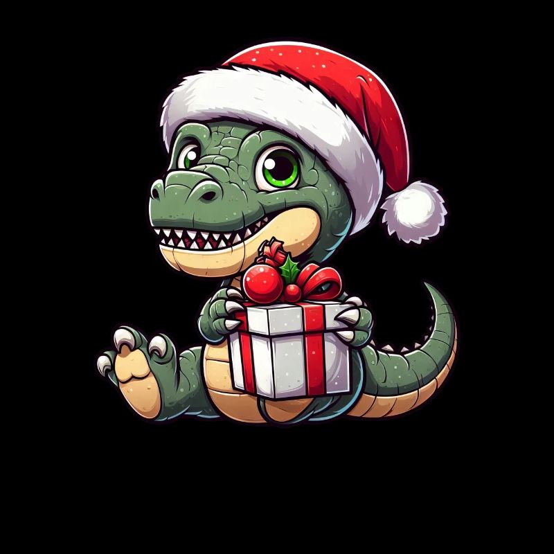 Weihnachtst-Rex Balancierender Dino Weihnachtsmann