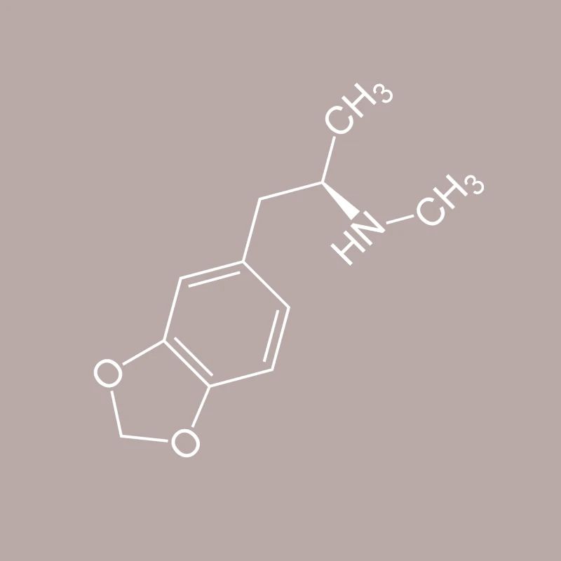 Structural formula MDMA