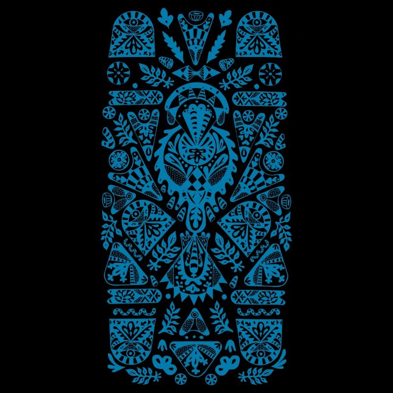 Blue organic pattern