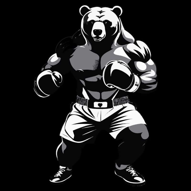 Boxing Bear - Conception du logo du Box Club
