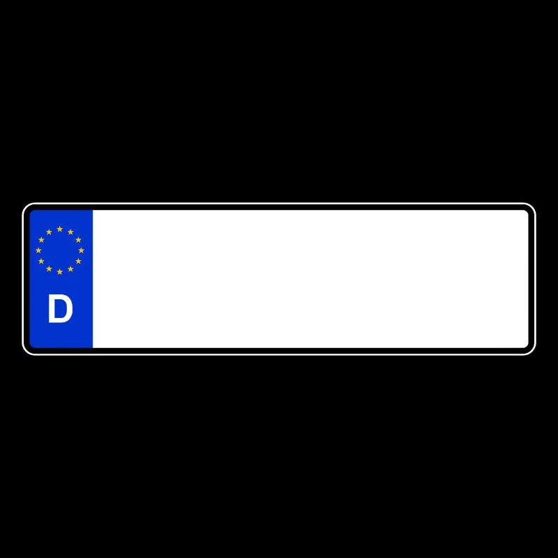License plate blank short