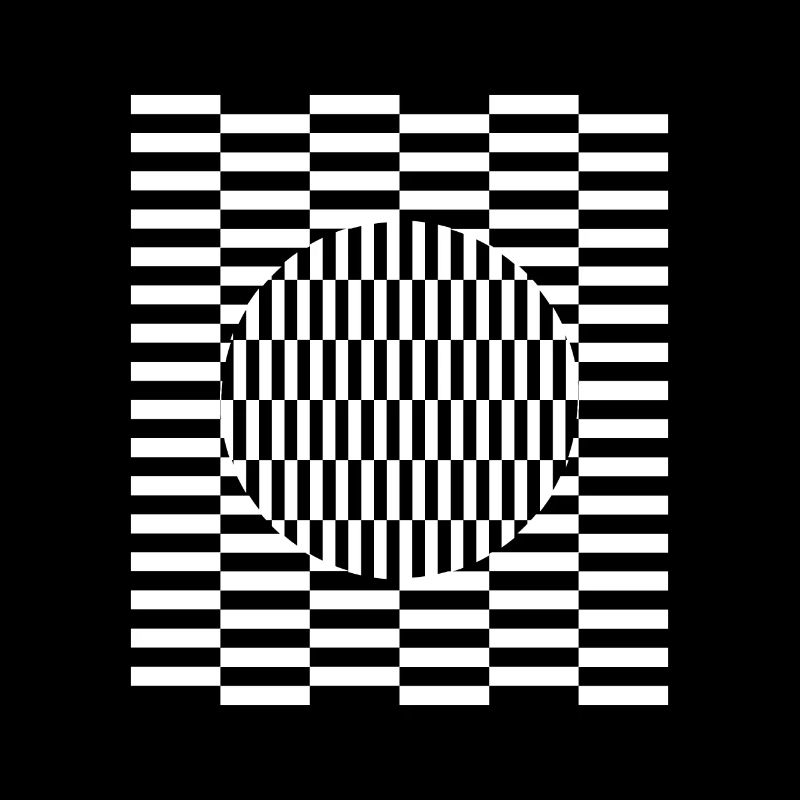 Visual grid perception illusion imagination
