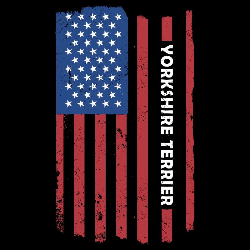 Yorkshire Terrier Us Flag