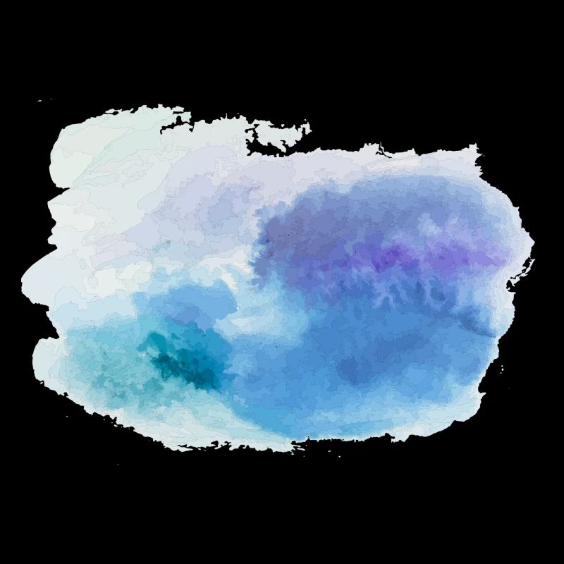 watercolour blue