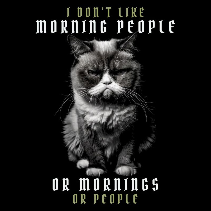 Ich mag keine Morgenmenschen oder Morgenmenschen oder Menschen