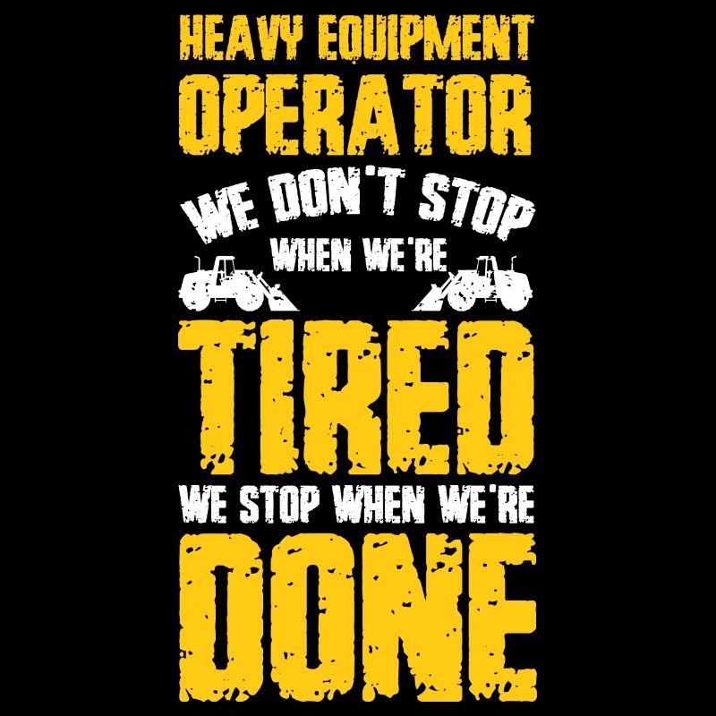 Construction machine operators, excavators, excavator operators, construction workers