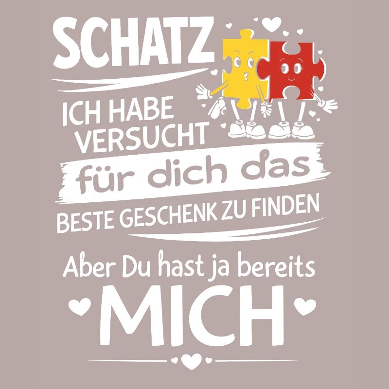 Schatz Geschenk Spruch Puzzleherz