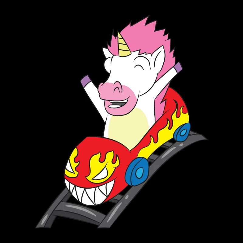 Roller Coaster Riding Unicorn Gift