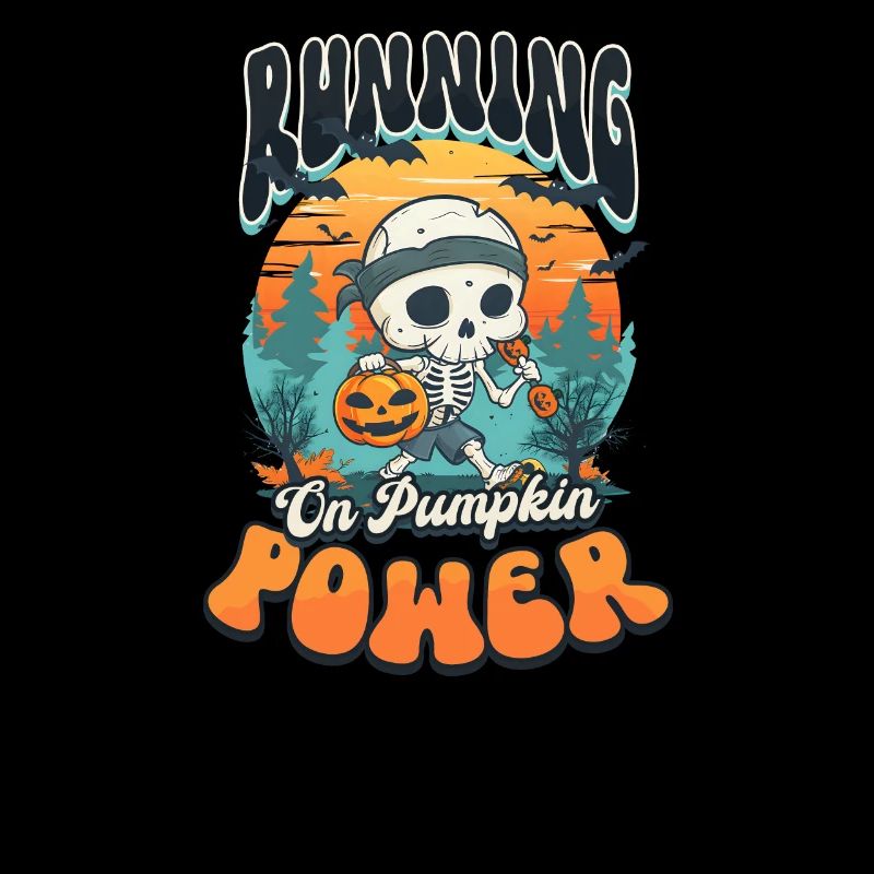 Halloween Runner Running On Pumpkin Power