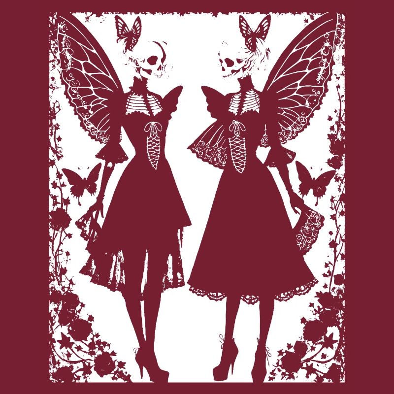 Fairycore Esthétique Squelette Fée Goth Gothique G