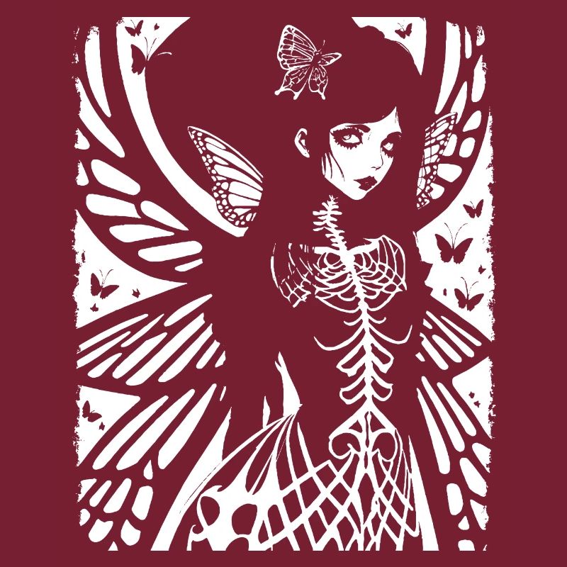 Fairycore Esthétique Squelette Fée Goth Gothique G