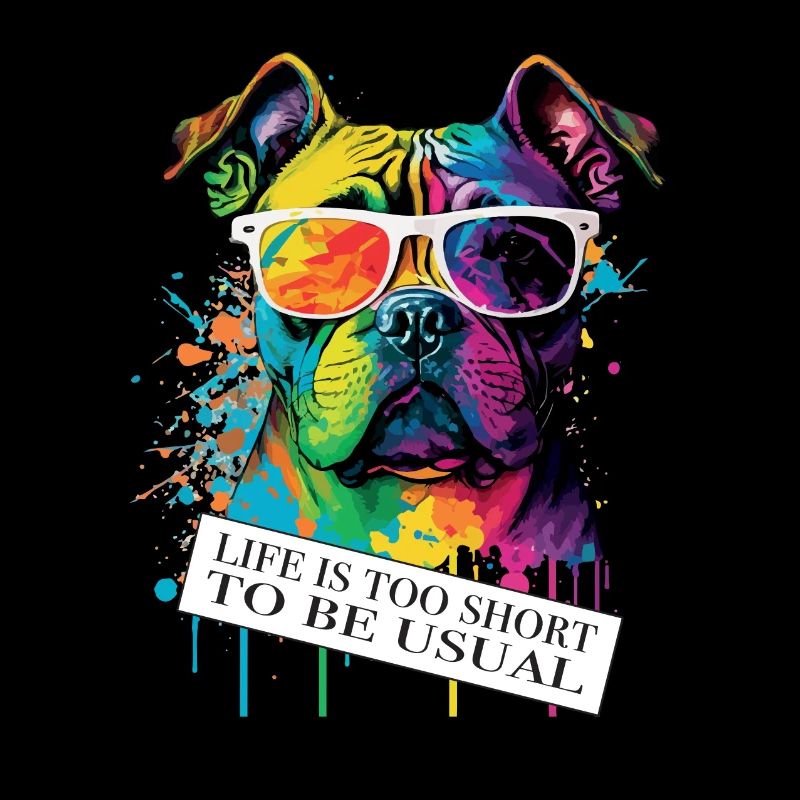 Hund zweideutiger Spruch und Einstellung
