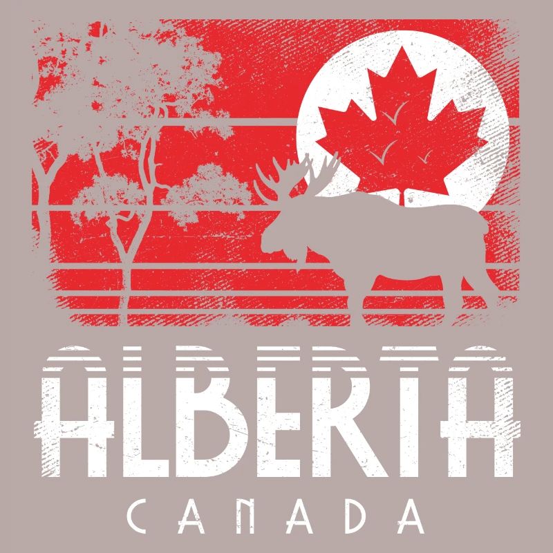 ALBERTA CANADA FLAG MAPLE LEAF CANADA GIFT