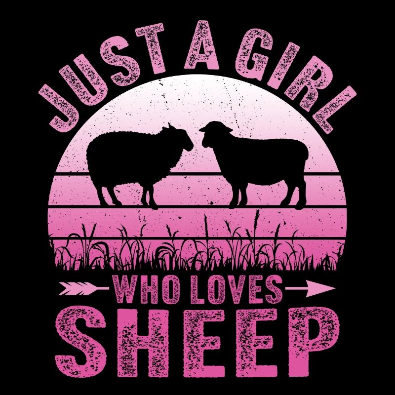 Nur ein Mädchen, das Schafe liebt