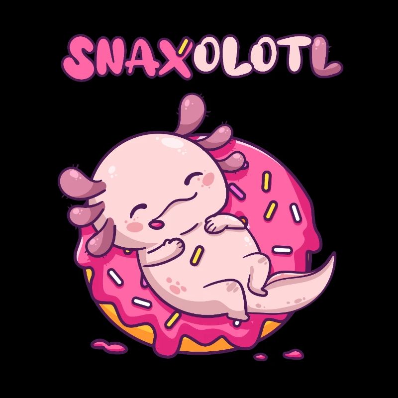 Snaxolotl on donut