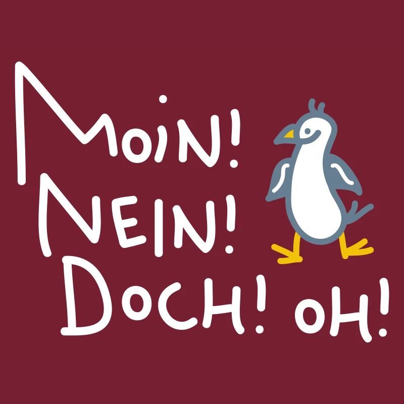 Lustige Moin Möwe