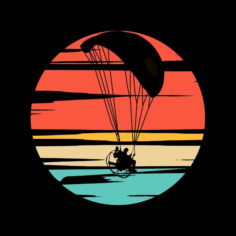 Paramotoring Powered Paragliding Sunset
