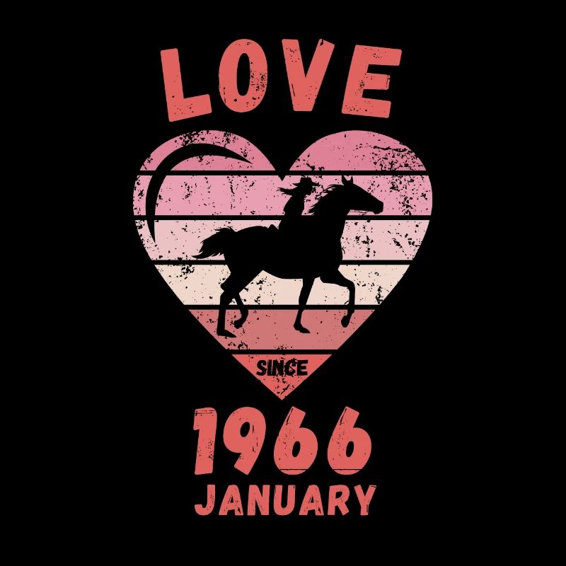 Amour équitation Anniversaire Janvier 1966
