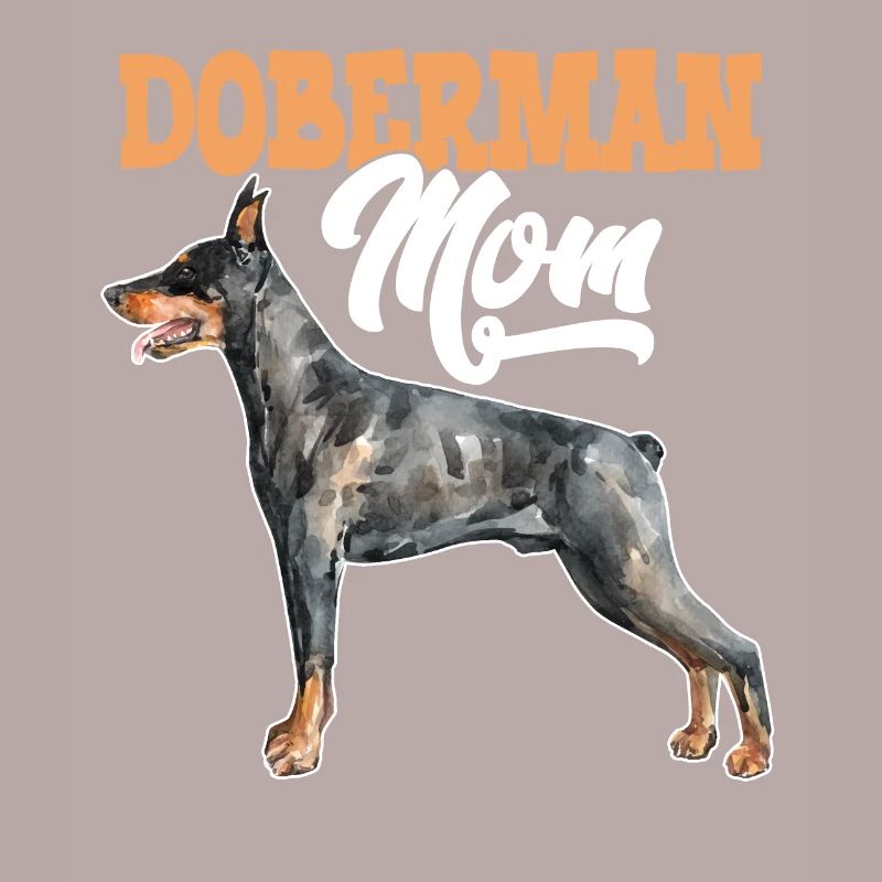 Dobermann Hund Dobermann Mutter