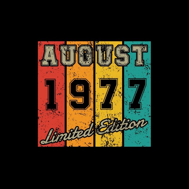 Geburtstag: August 1977 - Limited Edition Retro
