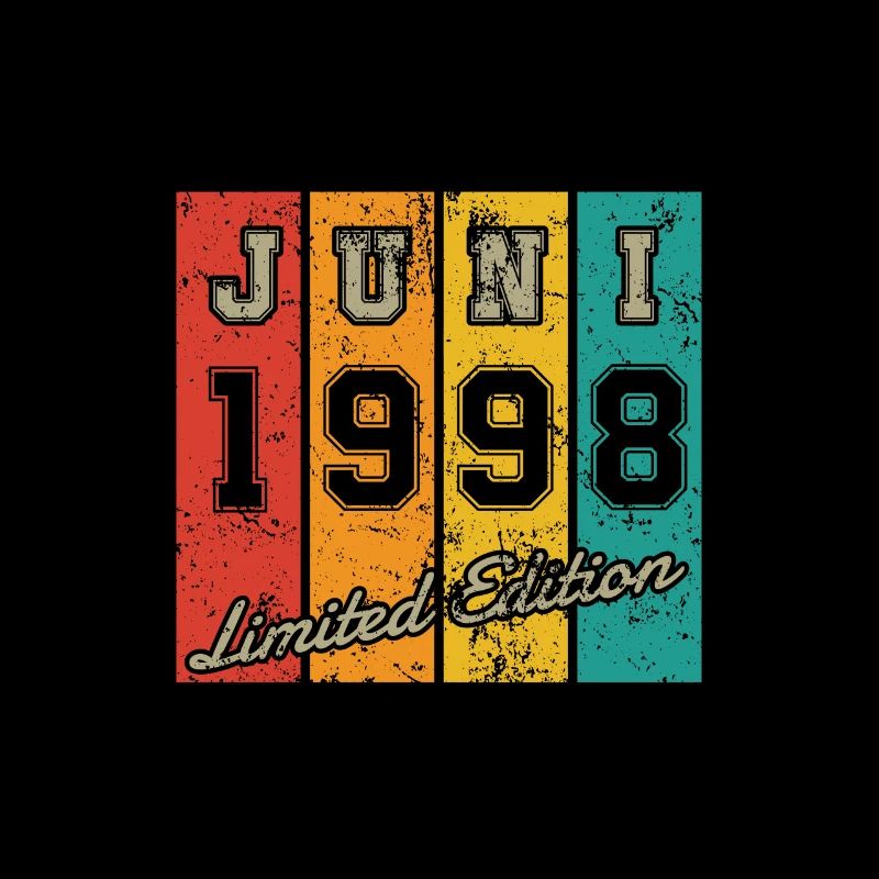 Geburtstag: Juni 1998 - Limited Edition Retro