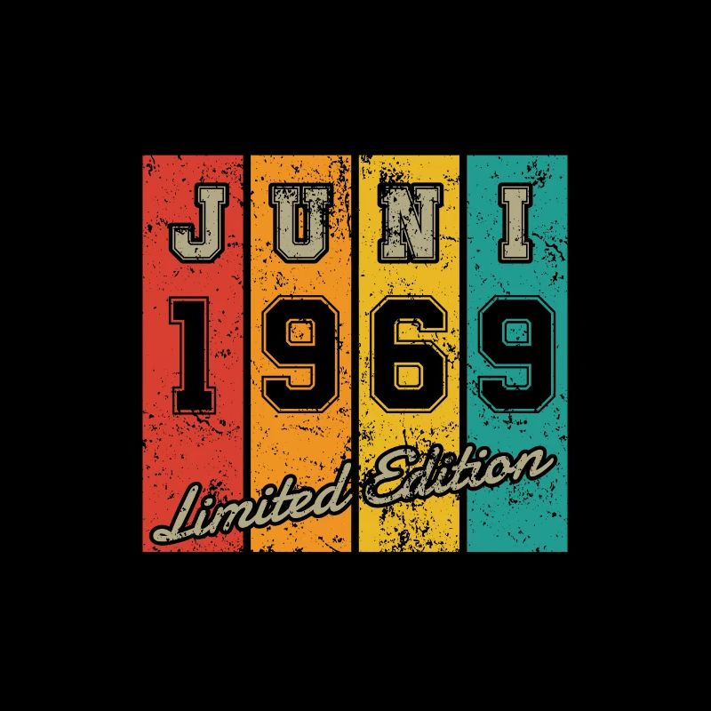Geburtstag: Juni 1969 - Limited Edition Retro