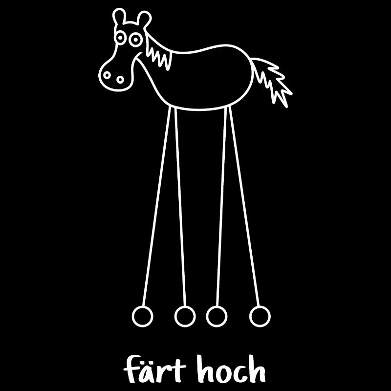 färt hoch, hochfahren, färt, Pferd auf Rädern
