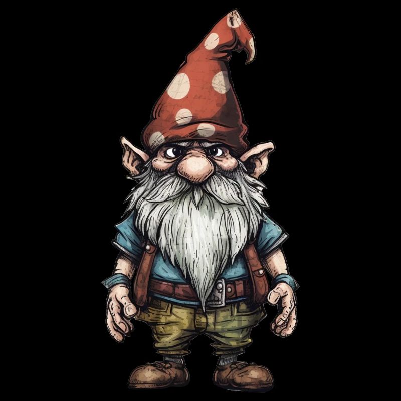 Garden Gnome Drawing