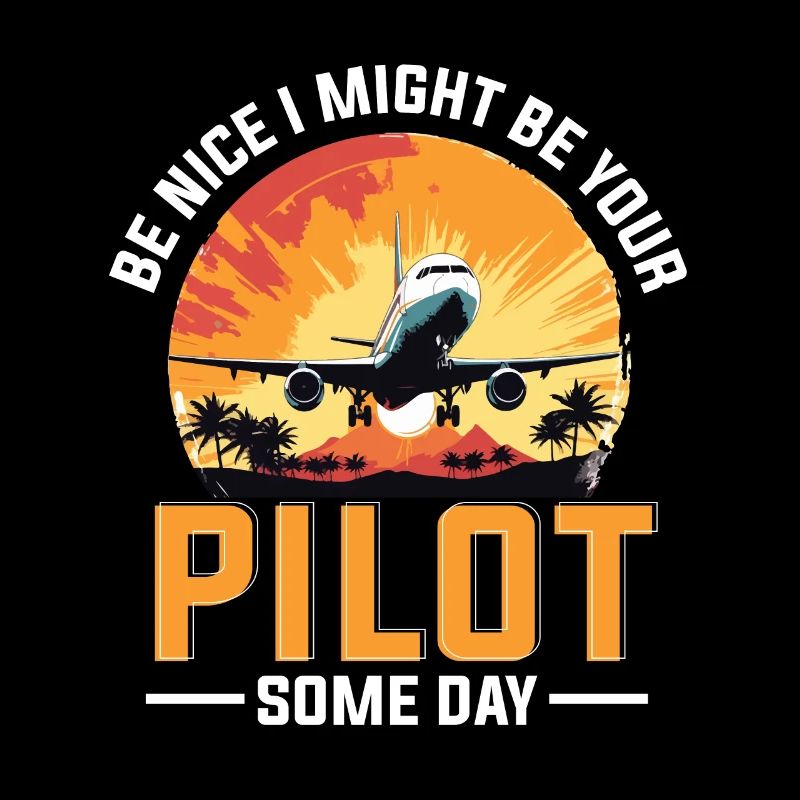 Be Nice I Might Be Your Pilot Some Day Flugzeug