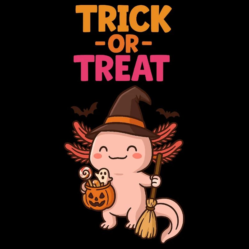 Axolotl Süßes oder Saures Halloween