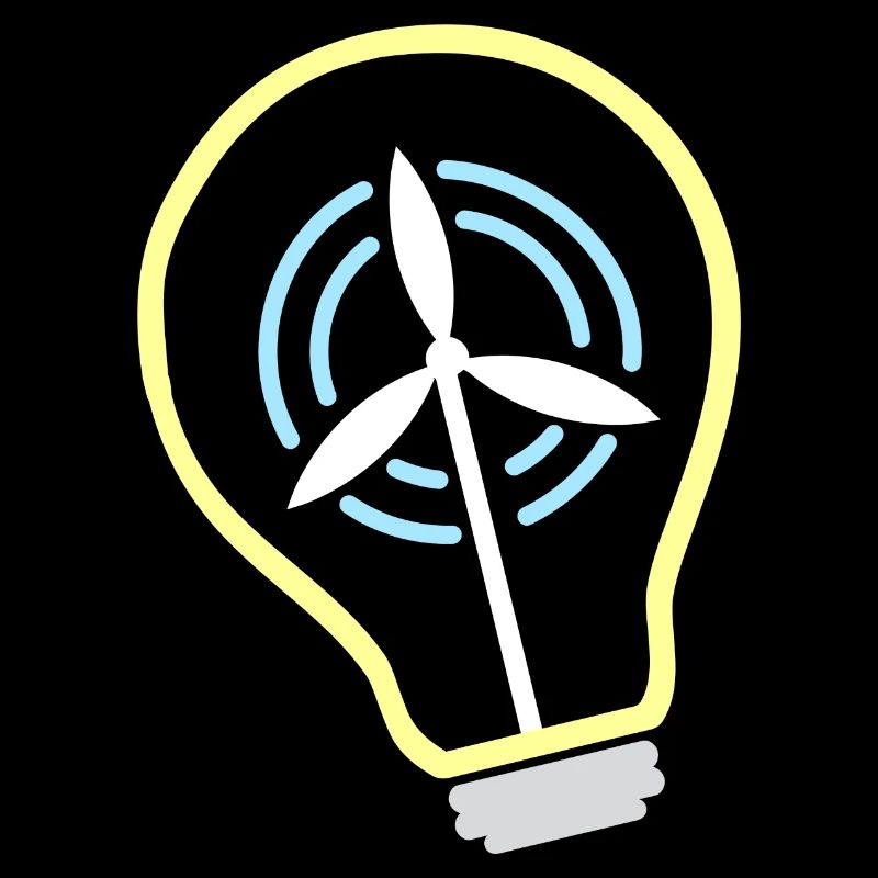 Windmill Wind Renewable Energy Light Bulb Climate