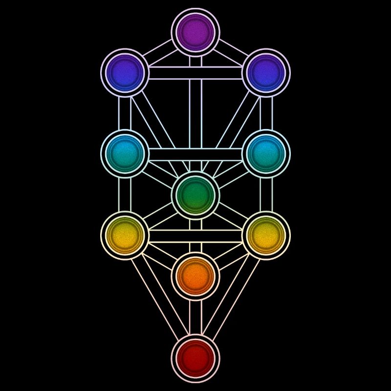 Baum des Lebens Sephiroth Chakra Kabbala Matrix