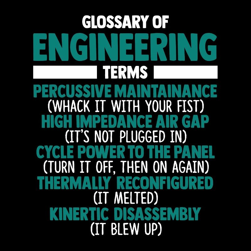 Glossaire des termes d’ingénierie Funny Engineer