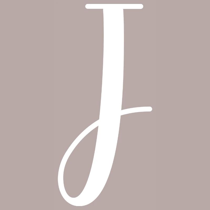 Calligraphie, initiale J