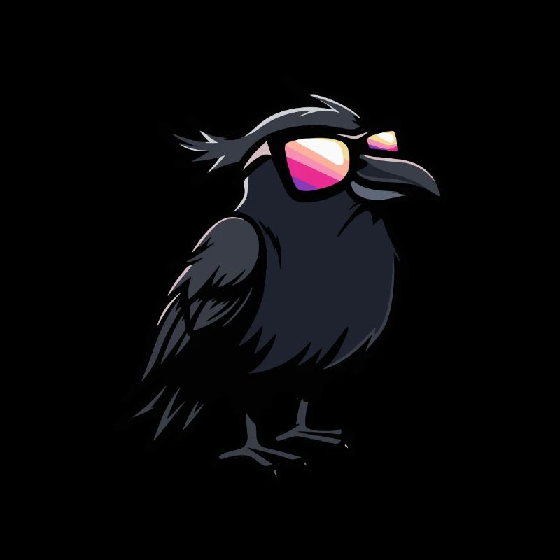 Rabe Krähe Cool Tier