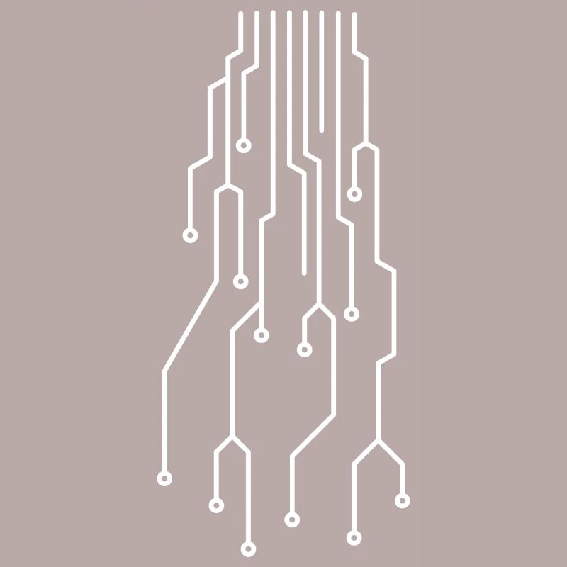 Futuristic computer circuit board