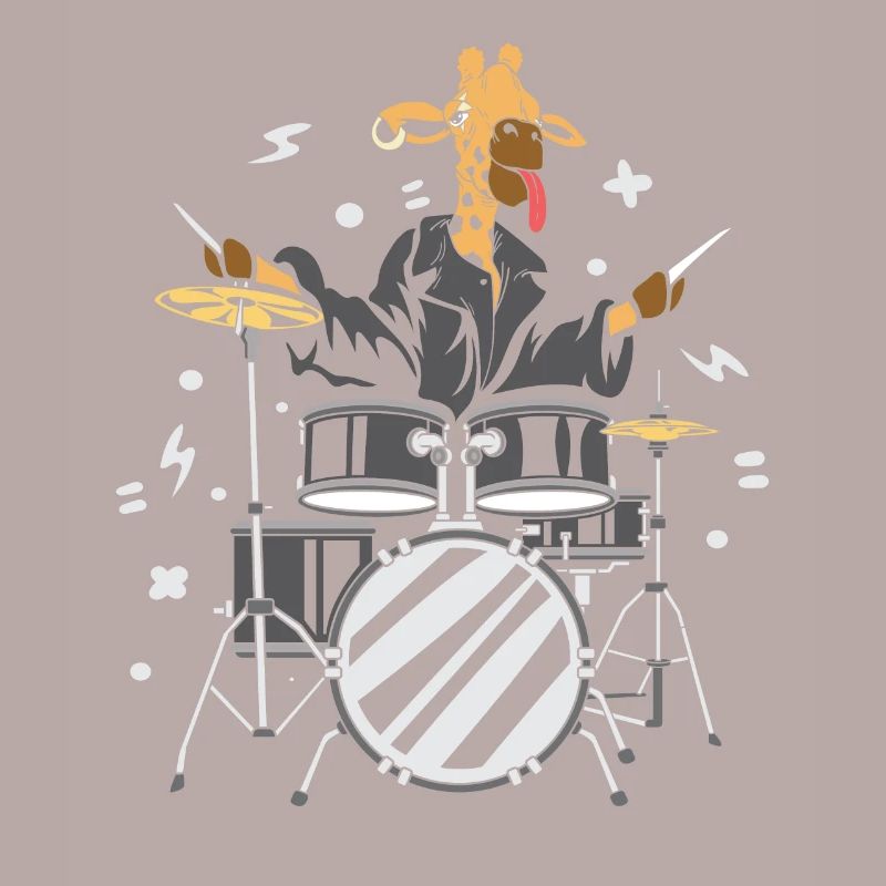 Giraffe -Drummer Instrumentalist Gift