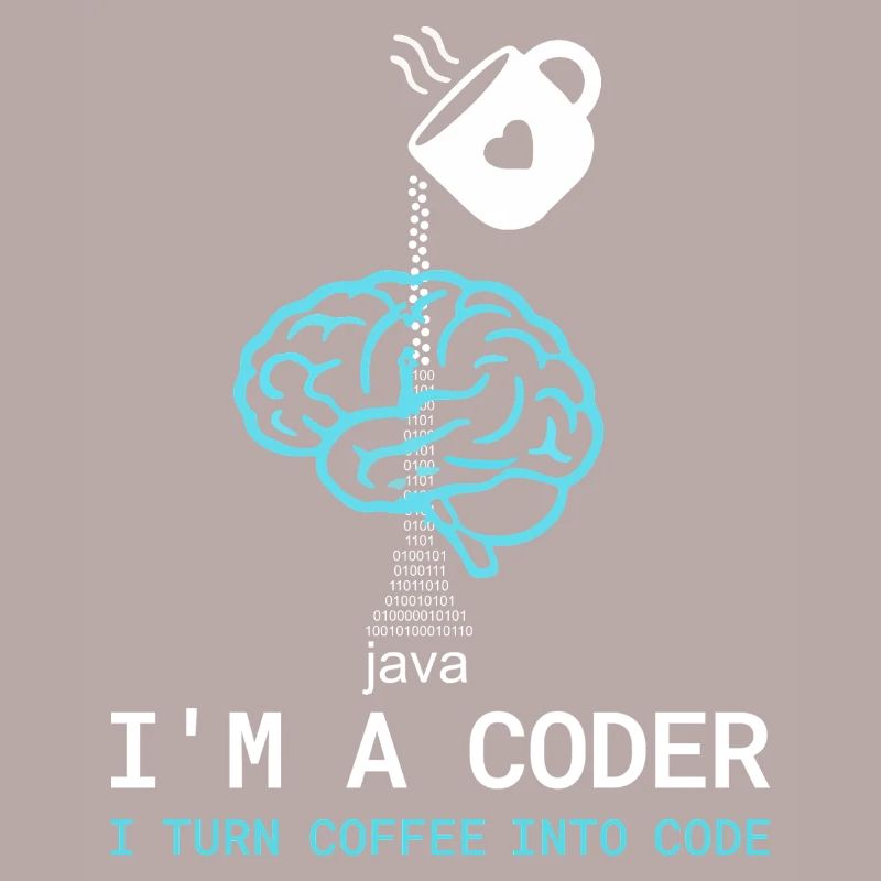 T-shirt Coder : Du café dans le code – Nerdy Programmie