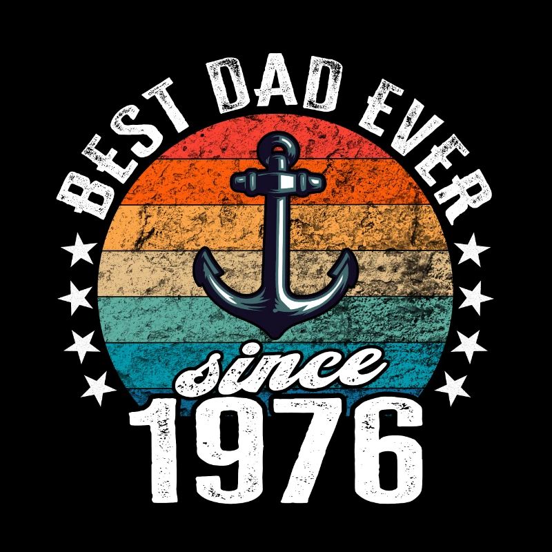 Bester Papa der Welt seit 1976 Anker