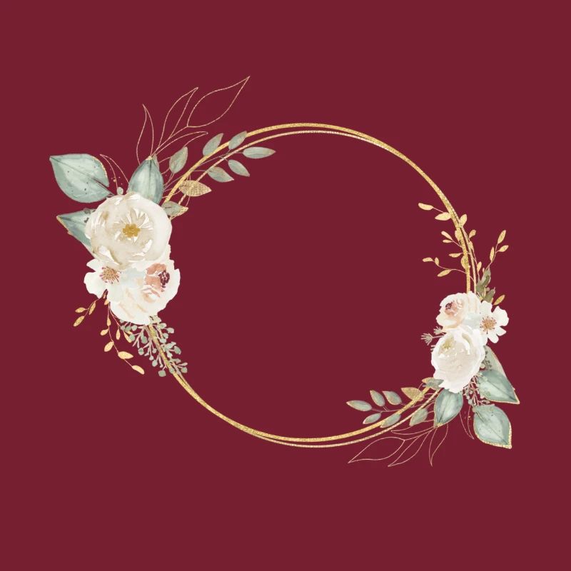 Couronne florale moderne et élégante